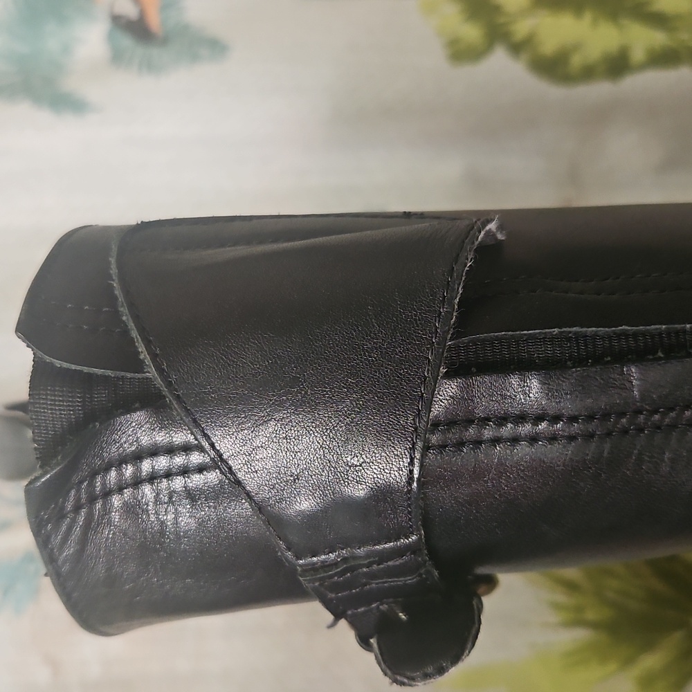 Corso Como Black Leather Boots 1.5" Heel. Buckles Size 9E In Great condition - Picture 16 of 16